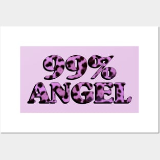 99% angel (leopard print) Posters and Art